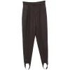 Pantaloni Stella McCartney Stirrup maro