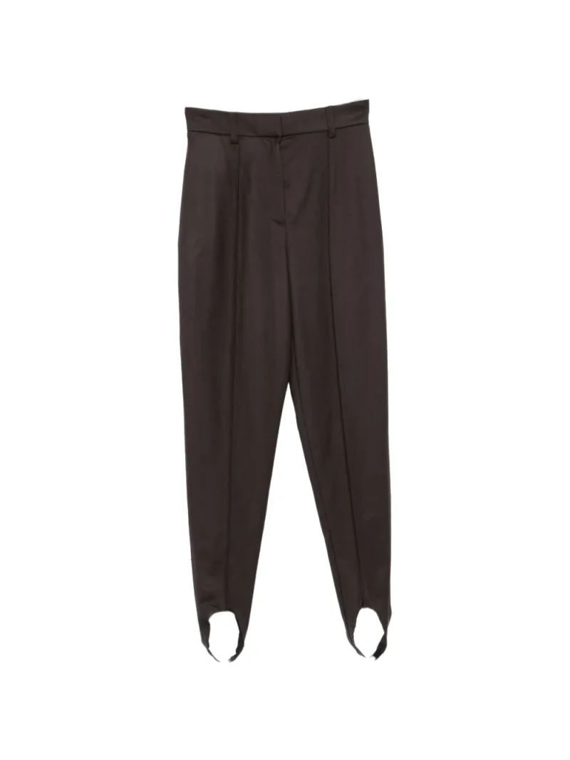 Pantaloni Stella McCartney Stirrup maro