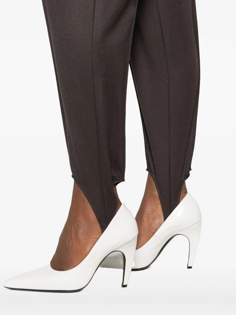 Pantaloni Stella McCartney Stirrup maro - imagine 5