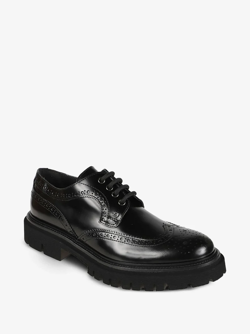 Pantofi Baldinini Brogue-Detail Chunky-sole negru - imagine 3