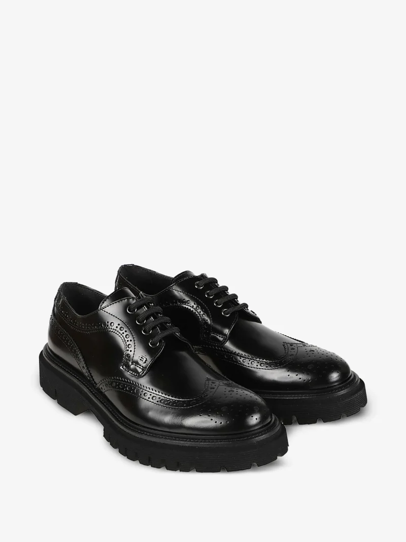 Pantofi Baldinini Brogue-Detail Chunky-sole negru - imagine 4