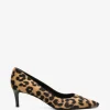 Pantofi Baldinini Leopard-Print Hair-Texture maro