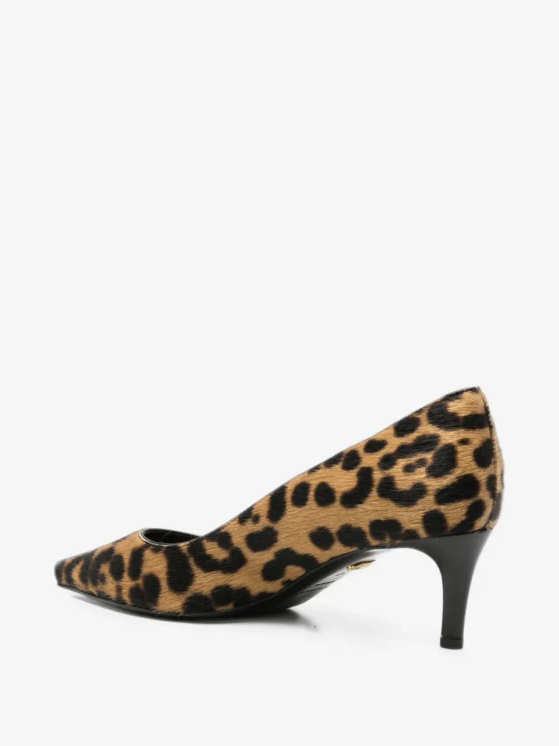 Alternative view of Pantofi Baldinini Leopard-Print Hair-Texture maro