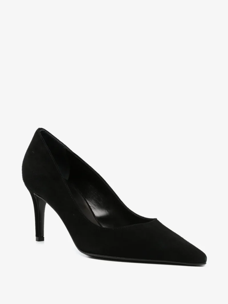 Pantofi Baldinini Suede Pointed-Toe negri - imagine 3