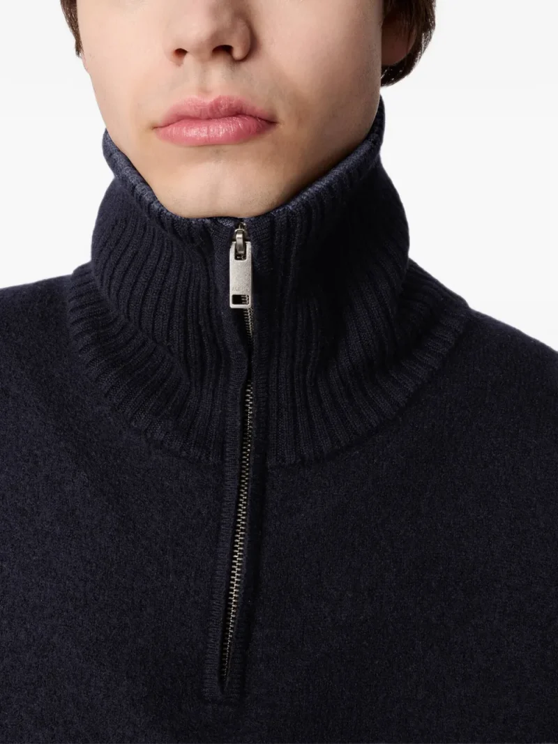 Pulover Axel Arigato Trace half-zip negru - imagine 3