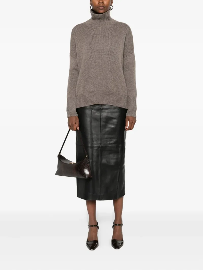 Pulover Lisa Yang Heidi Roll-Neck maro - imagine 4