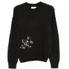 Pulover Marant Etoile Logo-Embroidered negru