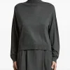 Pulover Peserico Flecked High-Neck gri