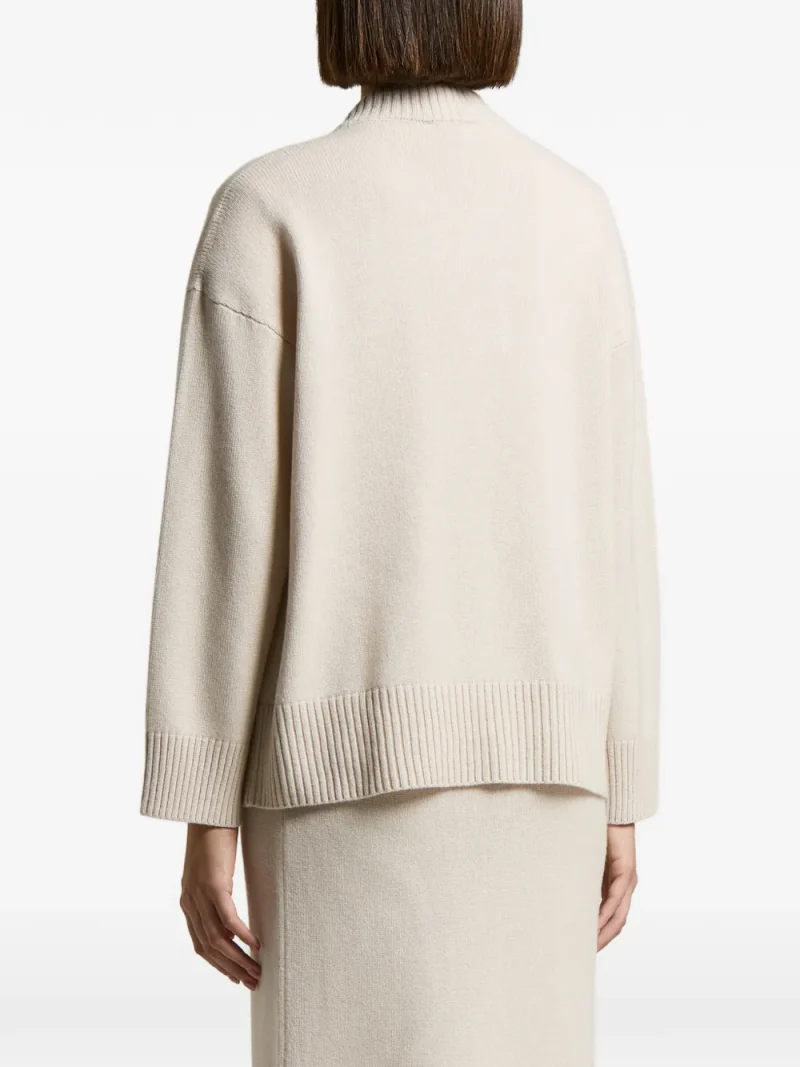 Alternative view of Pulover Peserico Ribbed-Knit V-neck bej