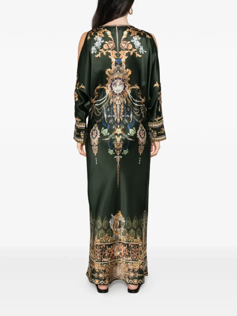 Alternative view of Rochie maxi Camilla The Secession Sessions Baroque-Print verde