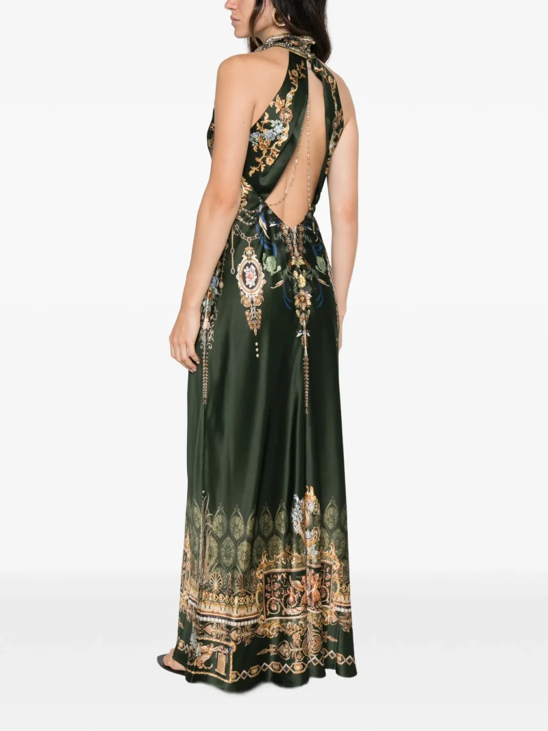 Rochie maxi Camilla The Secession Sessions verde - imagine 5