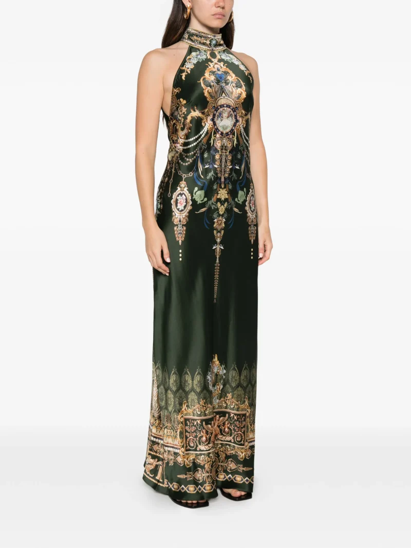 Rochie maxi Camilla The Secession Sessions verde - imagine 3