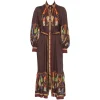 Rochie midi ETRO Tassel Print maro