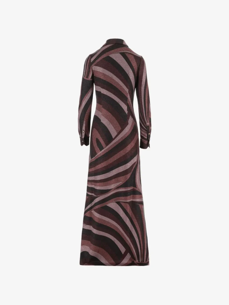 Alternative view of Rochie midi PUCCI Iride-Print maro