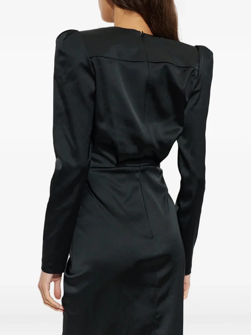 Alternative view of Rochie mini Balmain Draped negru