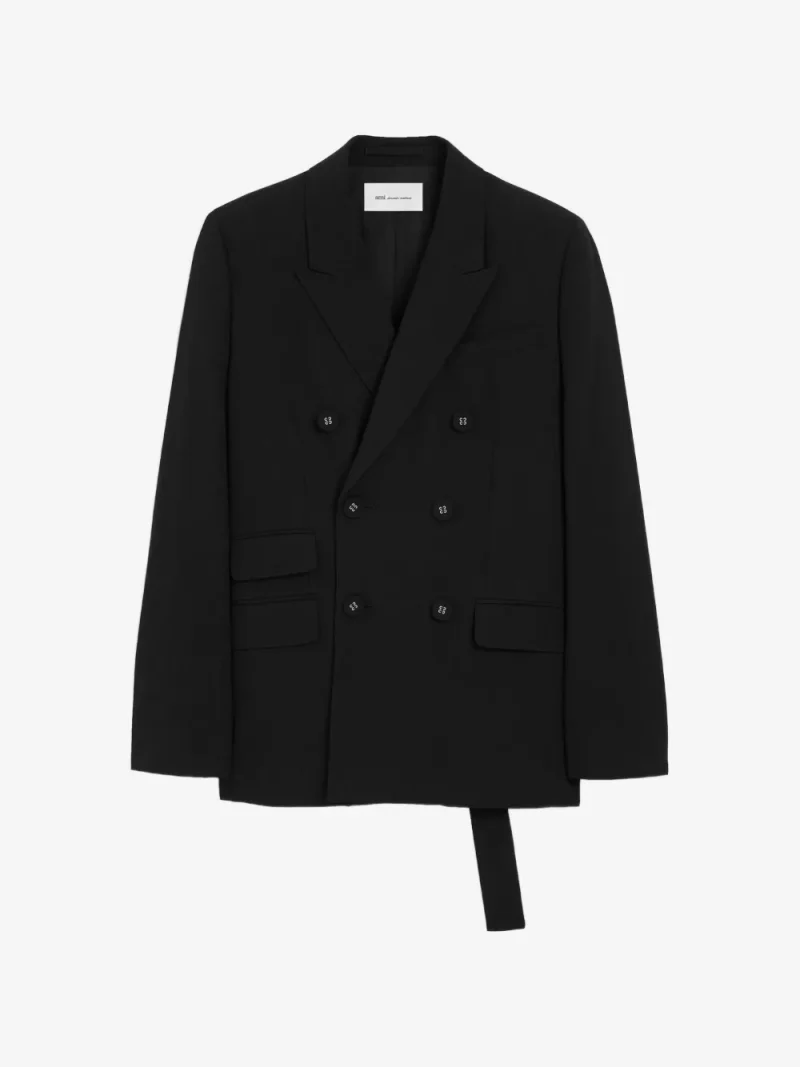 Sacou Ami Paris Double Breasted negru