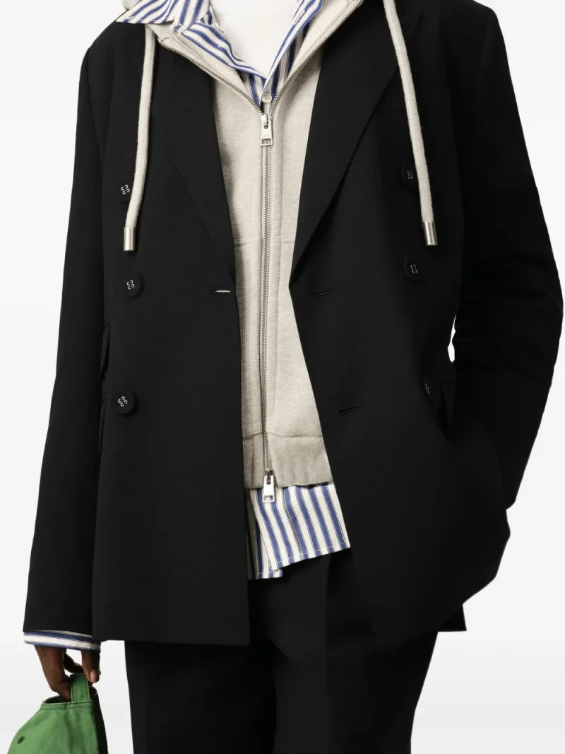 Sacou Ami Paris Double Breasted negru - imagine 5