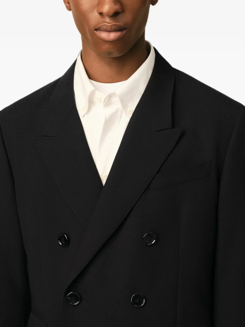Sacou Ami Paris Double Breasted Straight-Fit negru - imagine 6