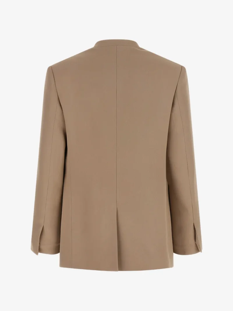 Alternative view of Sacou Fabiana Filippi Lapel-Free V-neck bej