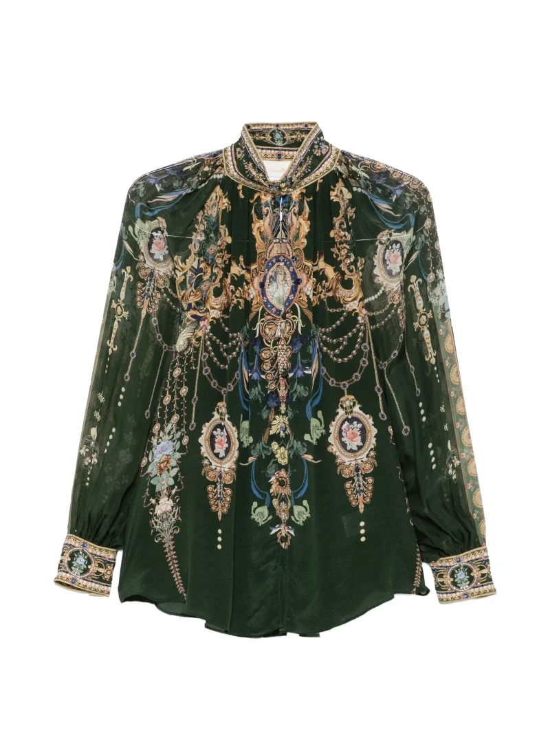 Top Camilla The Secession Sessions Baroque-Print verde