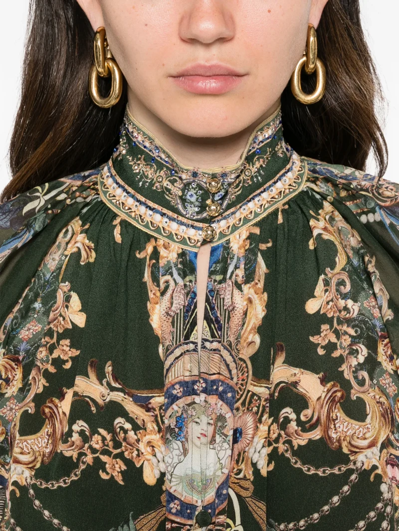 Top Camilla The Secession Sessions Baroque-Print verde - imagine 5