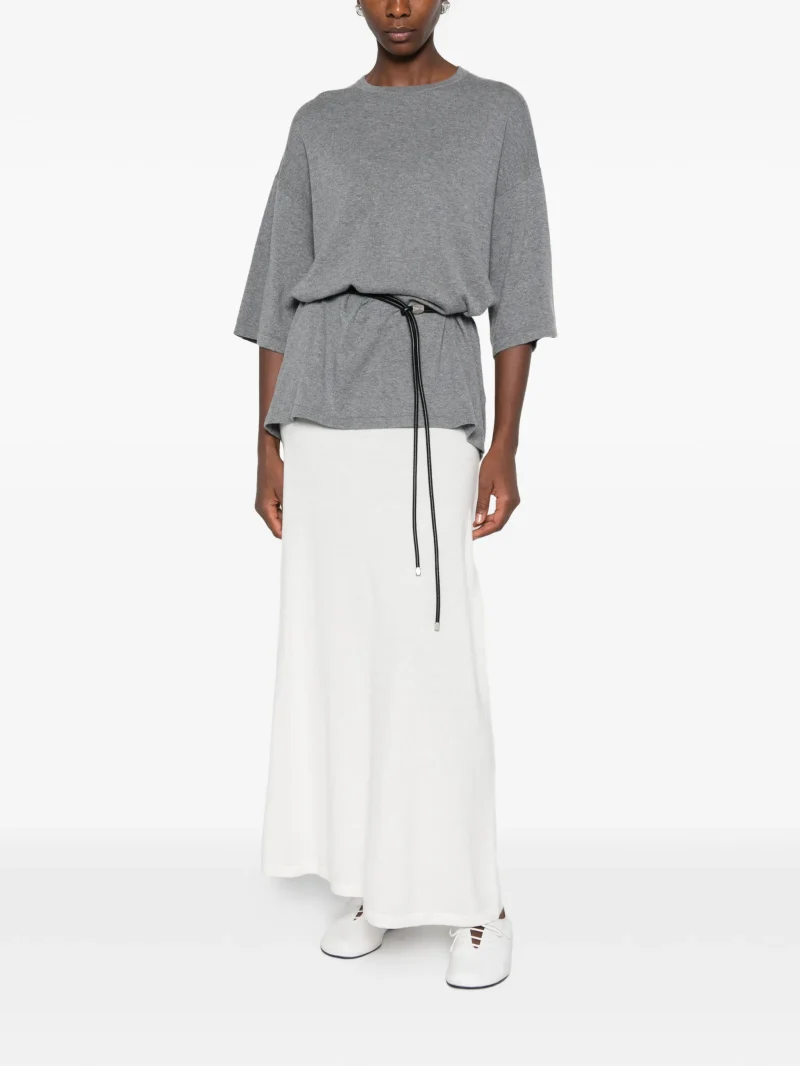Top Lisa Yang Agnette Oversized gri - imagine 4