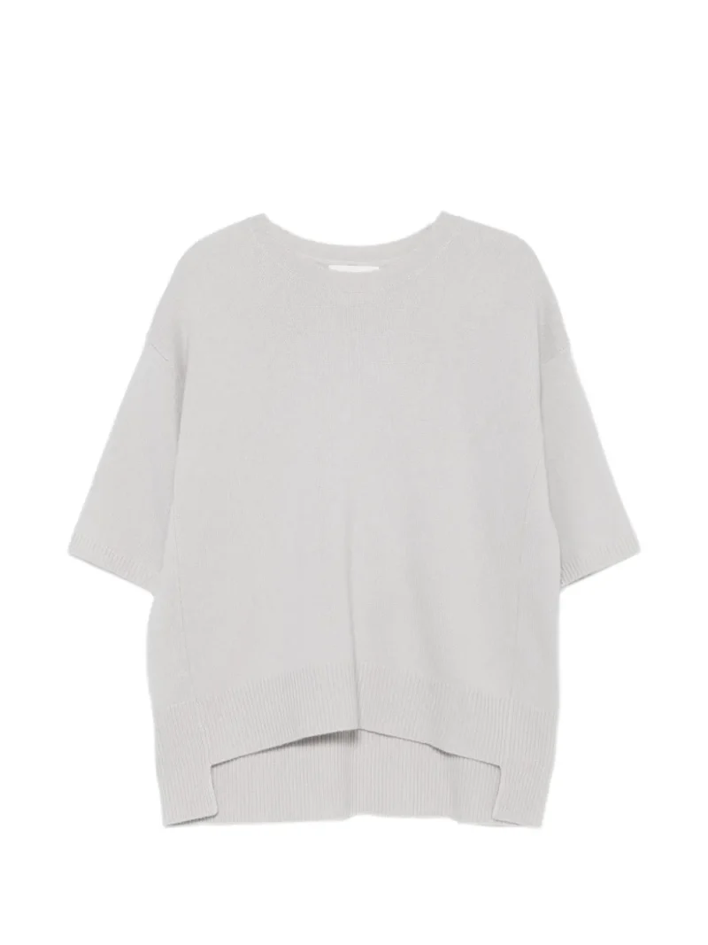 Top Lisa Yang Cashmere High-Low gri
