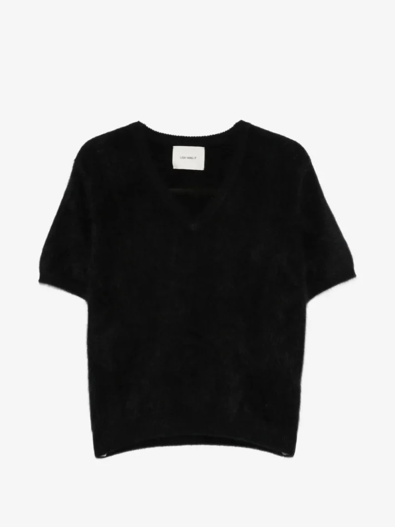 Top Lisa Yang Lovisa Brushed negru