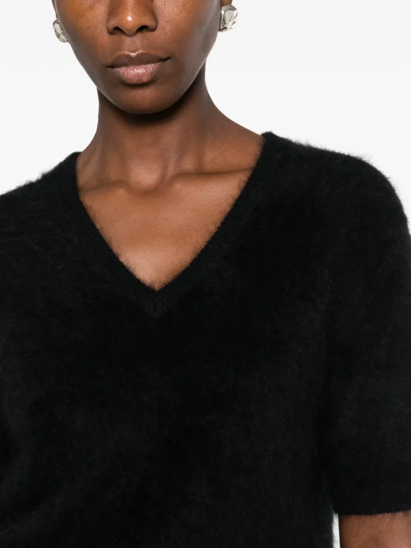 Top Lisa Yang Lovisa Brushed negru - imagine 5