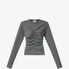 Top Marant Etoile Ruched gri