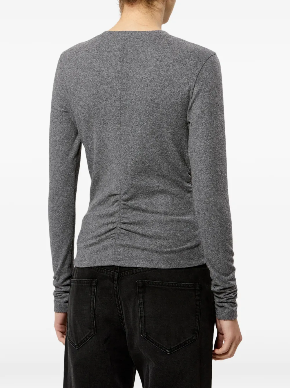 Top Marant Etoile Ruched gri - imagine 2