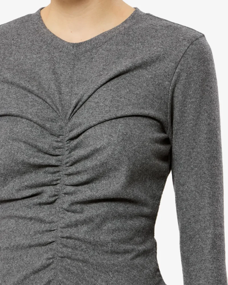 Top Marant Etoile Ruched gri - imagine 5