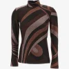 Top PUCCI Iride-Print Glitter-Effect maro