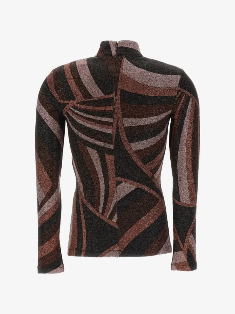 Alternative view of Top PUCCI Iride-Print Glitter-Effect maro