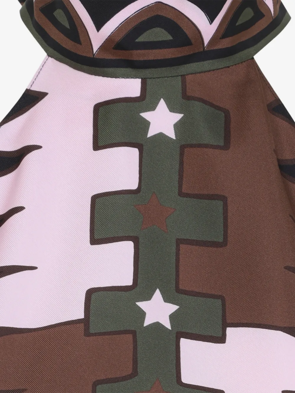 Top PUCCI Printed Silk Halterneck multicolor - imagine 3