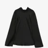 Top Rohe Bow-Detail Long-Sleeve negru