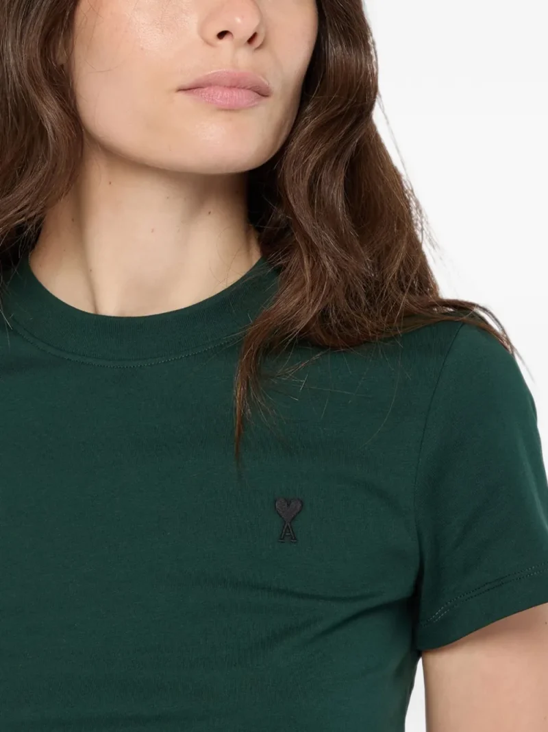 Tricou Ami Paris Ami de Coeur verde - imagine 6