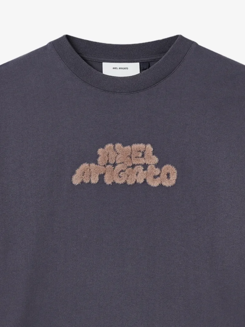 Alternative view of Tricou Axel Arigato Logo-Patch gri