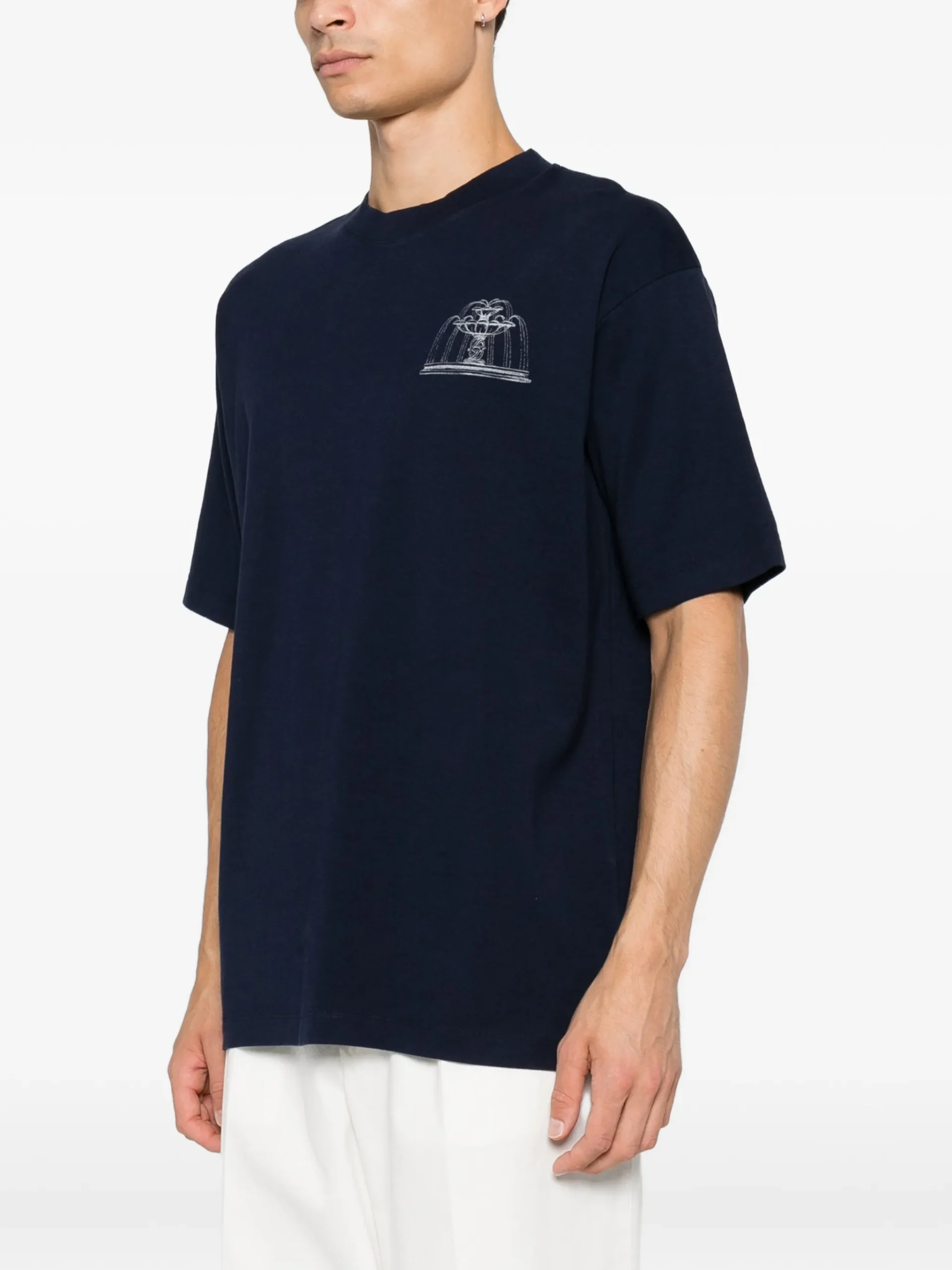 Tricou Drole De Monsieur Fountain bleumarin - imagine 5