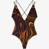 Costum de baie PUCCI Marmo Print multicolor