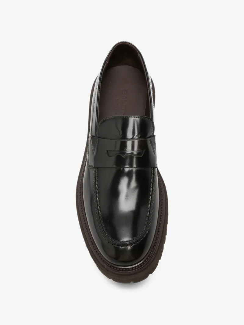 Loafers Baldinini Patent-Leather Lug-Sole maro - imagine 4
