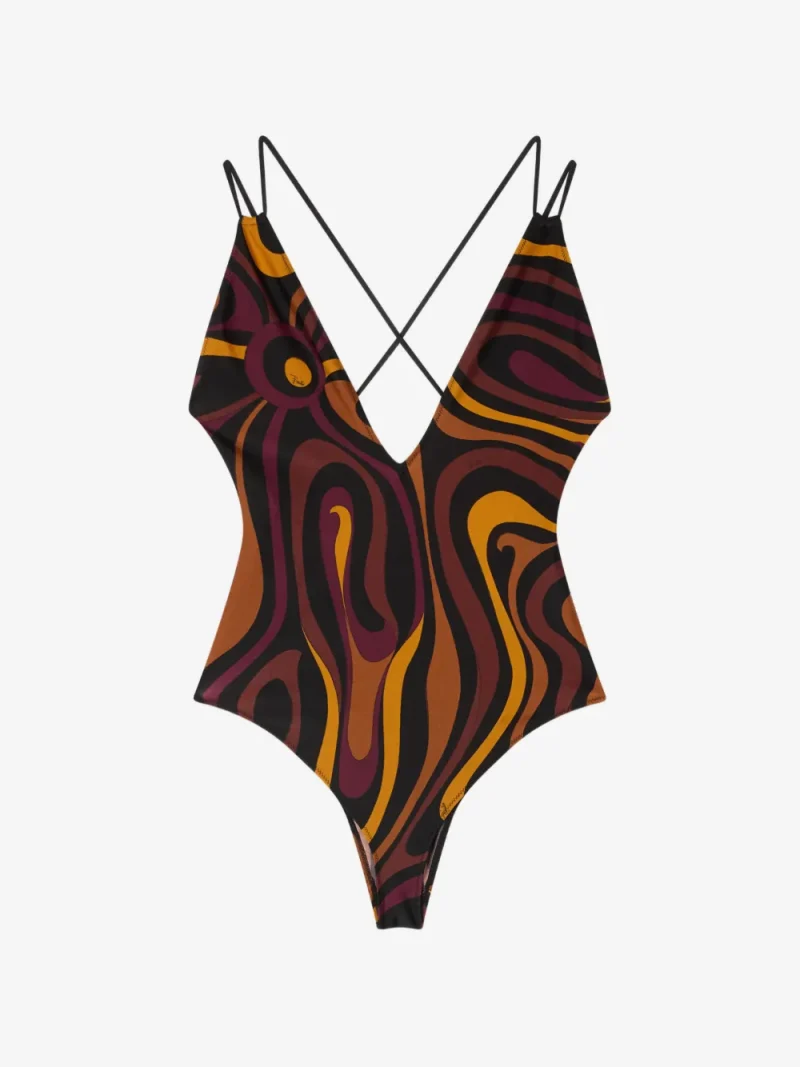 Costum de baie PUCCI Marmo Print multicolor
