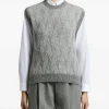 Vesta Peserico Sequin-Embellished Open-Knit gri