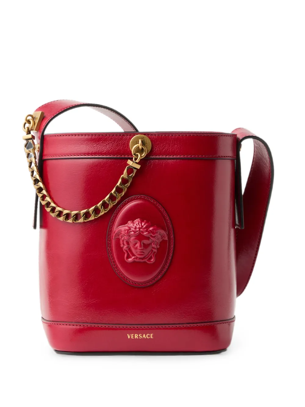 Geanta mini Versace Pivot rosu
