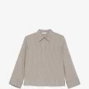 Camasa Peserico Striped Long-Sleeve gri