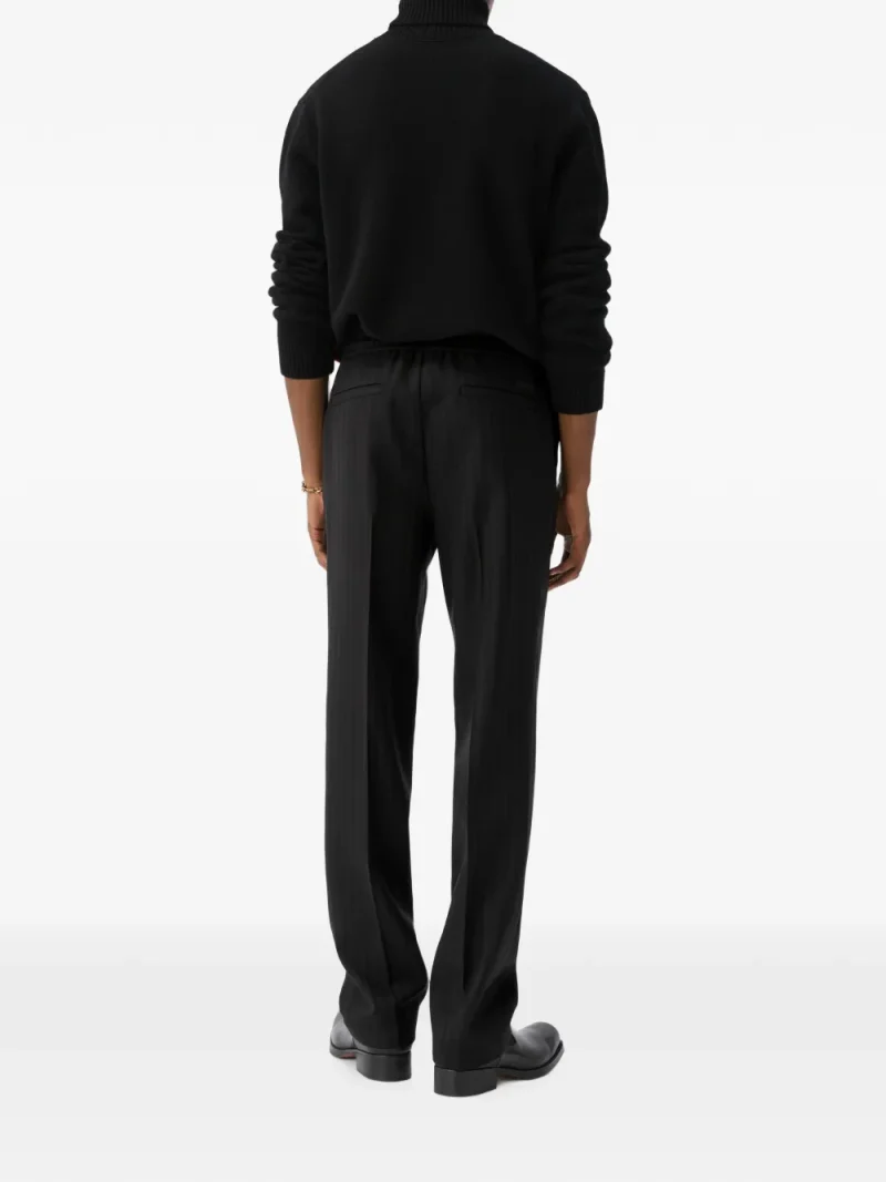 Alternative view of Pantaloni Versace Jaquard Wool negru
