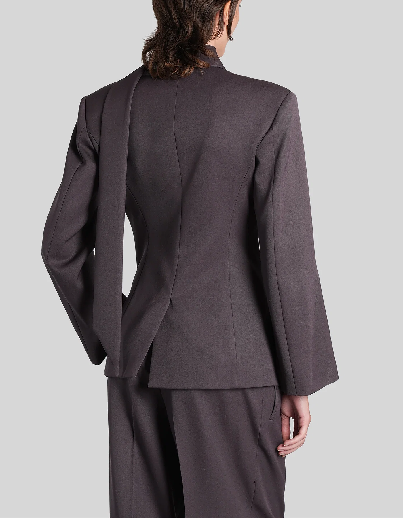 Sacou The Attico Tuxedo violet - imagine 3