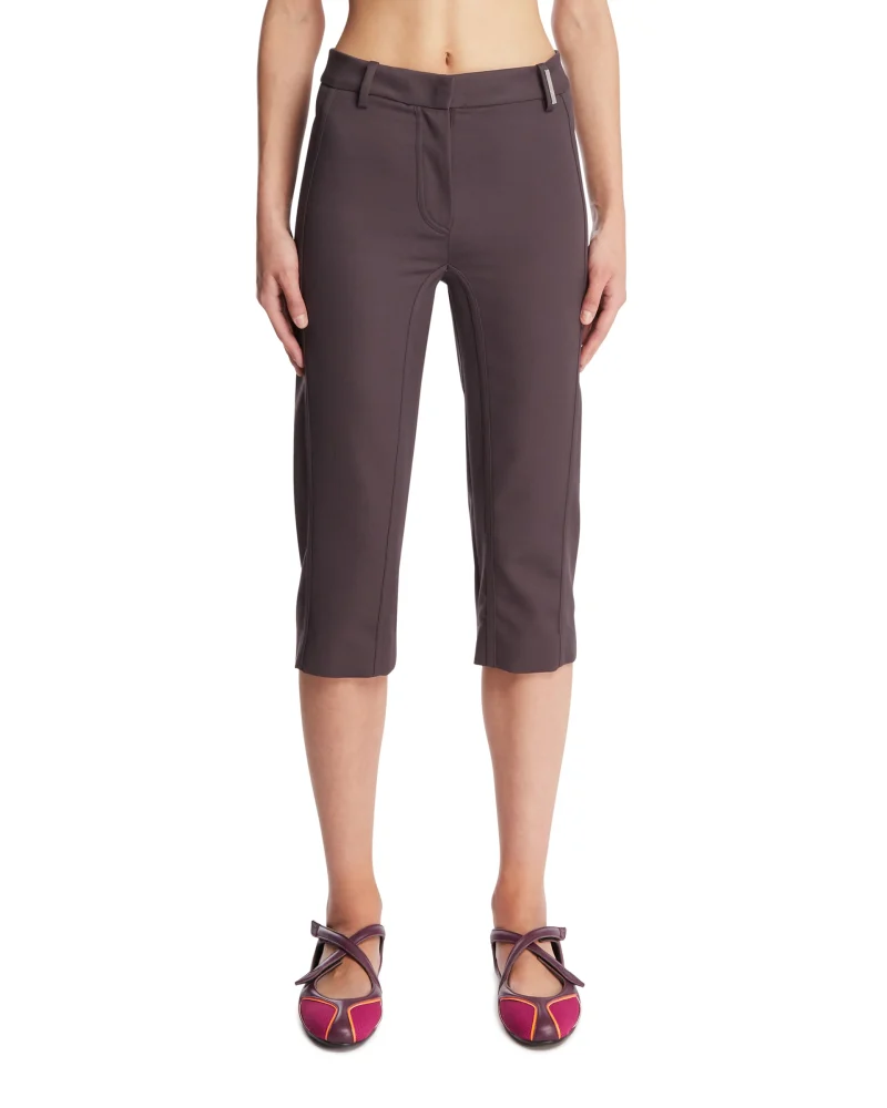 Pantaloni The Attico Seam-Detail Knee-Length violet - imagine 6