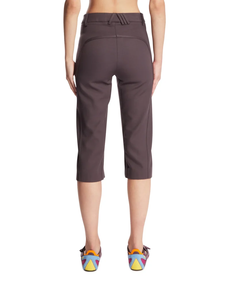 Alternative view of Pantaloni The Attico Seam-Detail Knee-Length violet