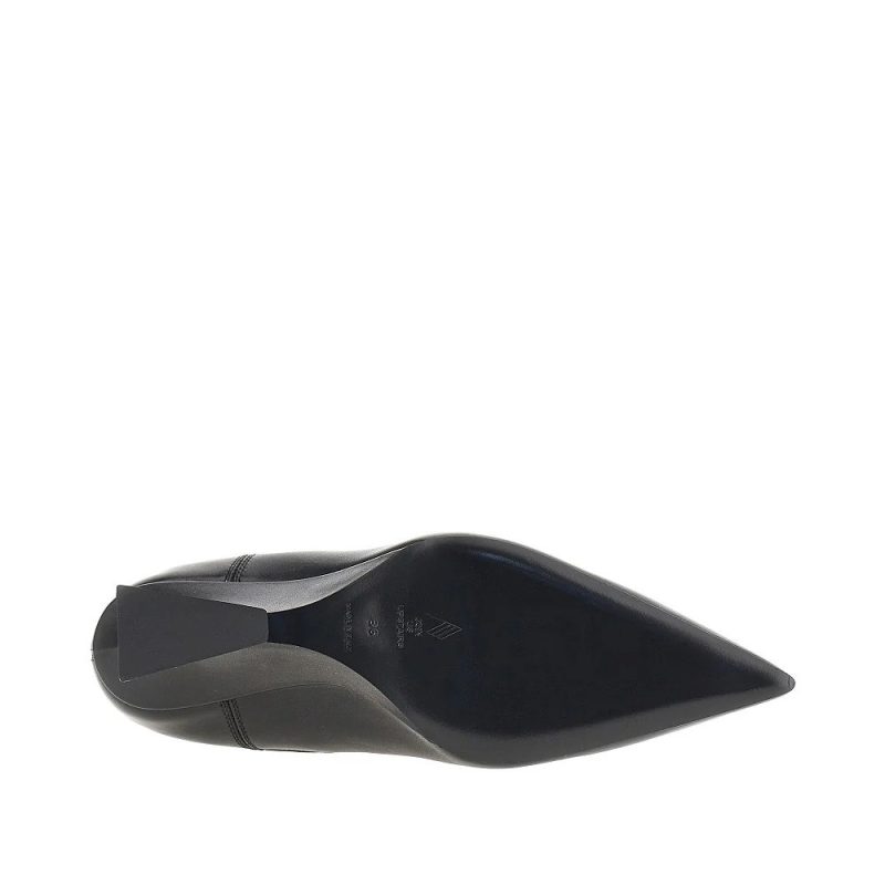 Ghete The Attico Cheope Leather Ankle Boots negru - imagine 4